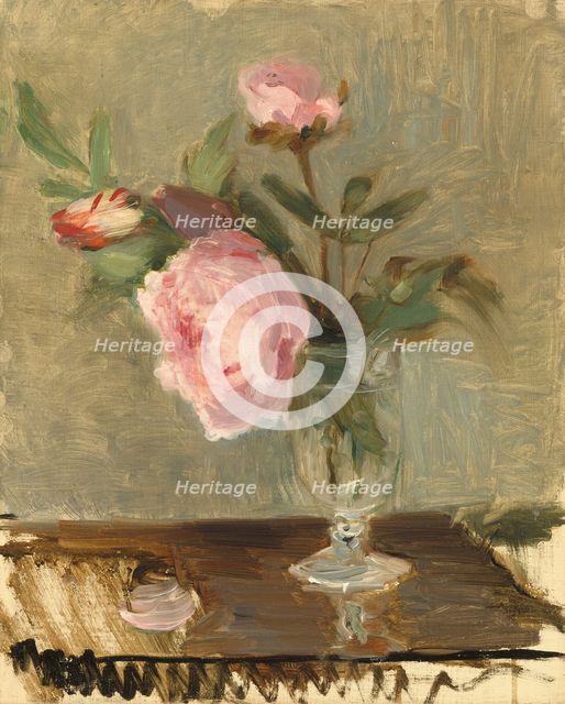 Peonies, c. 1869. Creator: Berthe Morisot.