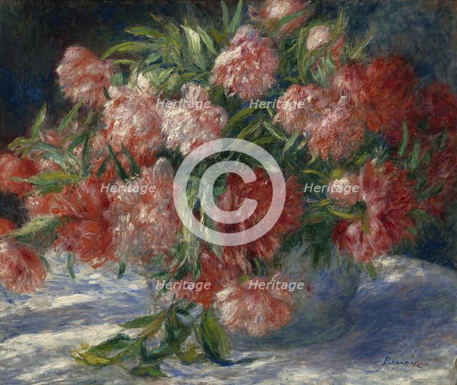Peonies, c1880. Creator: Pierre-Auguste Renoir.