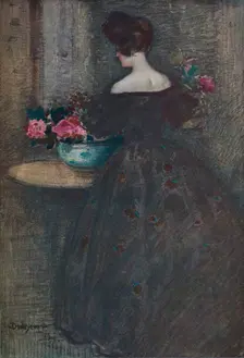 Peonies c1887-1906, (1906). Creator: Dudley Hardy