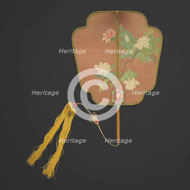 Peonies, Qing dynasty (1644-1911), 19th century. Creator: Unknown.