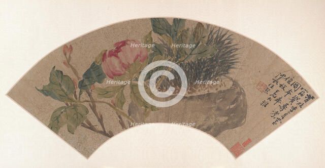 Peony, 19th century. Creator: Ren Xiong.