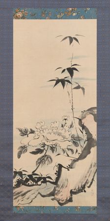 Peony and Bamboo, ca. 1768. Creator: Ike no Gyokuran