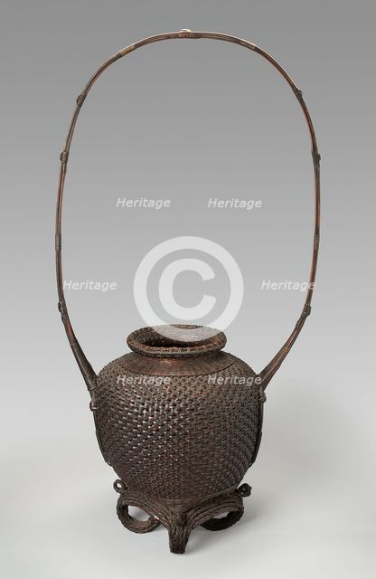 Peony Basket, 19th century. Creator: Unknown.