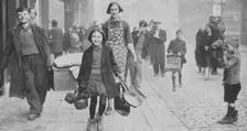 People made homeless by German bombing, Liverpool, World War II, 1941