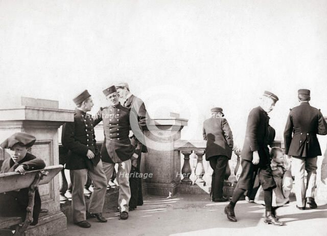 People of Antwerp, 1898.Artist: James Batkin