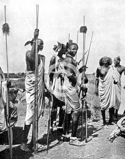 People of the Shilluk (Chollo), Sudan, Africa, 1936.Artist: Major R Whitbread