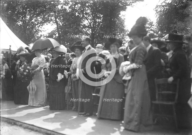 People at an event, c1900. Creator: Kirk & Sons of Cowes.