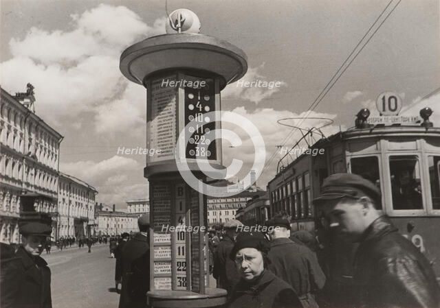 People at Revolution Square, Moscow, Soviet Union, 1935. Creator: Hannes Meyer.