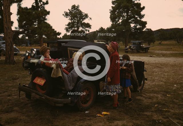 People at the Fair, Pie Town, New Mexico, 1940. Creator: Russell Lee.