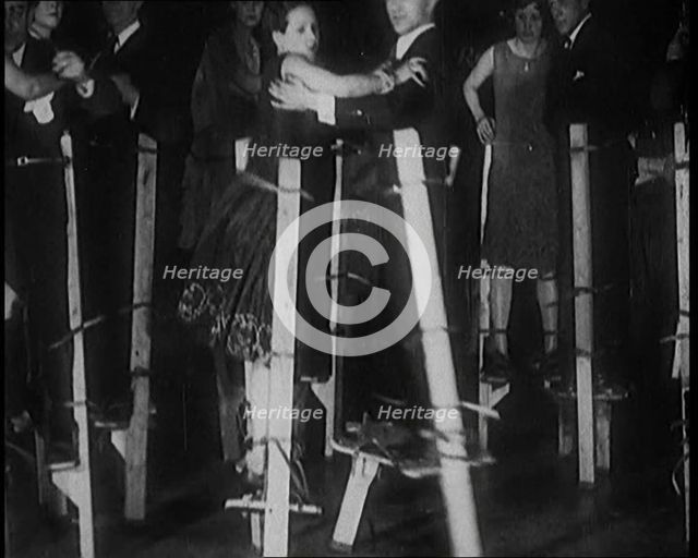 People Dancing on Stilts, 1929. Creator: British Pathe Ltd.