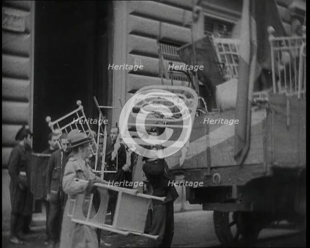 People Donating Scrap Metal For the War Effort, 1936. Creator: British Pathe Ltd.