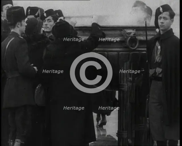 People Donating Their Gold into a Melting Pot, 1936. Creator: British Pathe Ltd.