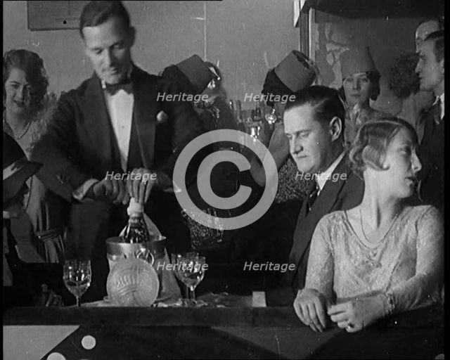 People Drinking Alcohol in Prohibition Era United States of America, 1929. Creator: British Pathe Ltd.