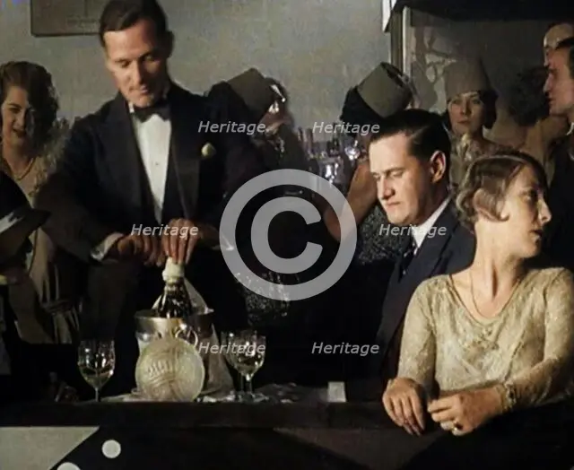 People Drinking Alcohol in Prohibition Era United States of America, 1929. Creator: British Pathe Ltd.