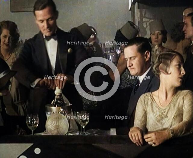 People Drinking Alcohol in Prohibition Era United States of America, 1929. Creator: British Pathe Ltd.