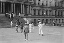 People Entering State Department, 1917 or 1918. Creator: Harris & Ewing