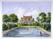 People fishing in Peerless Pool, City Road, Finsbury, London, c1800. Artist: CH Matthews