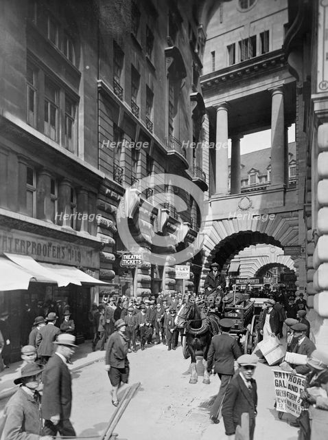 People in Air Street, Piccadilly, Westminster, London, (c1910s).  Creator: Unknown.