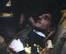 People Inspecting the Corpse of Alexander I, His Majesty the King of Yugoslavia, 1934. Creator: British Pathe Ltd