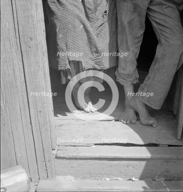 People living in miserable poverty, Elm Grove, Oklahoma County, Oklahoma, 1936. Creator: Dorothea Lange.