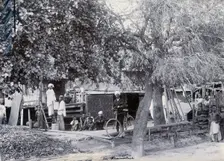 People living in quarantine, during a plague epidemic in Mandalay, 1906. Creator: Criouleansky & Marshall