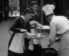 People Preparing Food, 1941. Creator: British Pathe Ltd
