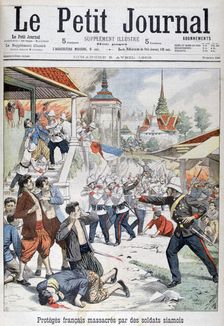 People under French protection massacred by Siamese soldiers, Siam, 1903