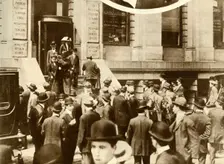 People waiting for news of the Titanic ..New York City, USA, April 1912, (1935). Creator: Unknown