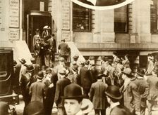 People waiting for news of the Titanic ..New York City, USA, April 1912, (1935). Creator: Unknown