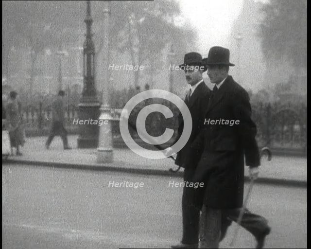 People Walking to the Houses of Parliament, 1936. Creator: British Pathe Ltd.