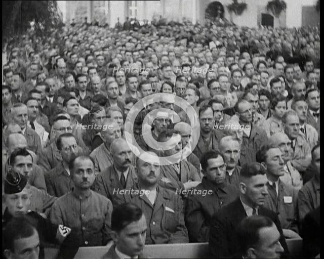 People Watching an  Orchestra in Nazi Germany, 1937. Creator: British Pathe Ltd.