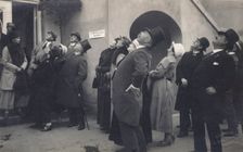 People watching an air show at Bulltofta airport, Malmö, Sweden, 1932. Creator: Otto Ohm