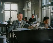 People Working in an Office, 1940. Creator: British Pathe Ltd