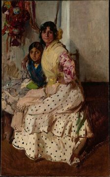 Pepilla and her Daughter, 1910. Creator: Joaquin Sorolla y Bastida