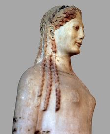 Peplos Kore. Marble with traces of polychrome