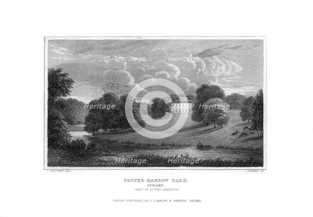 Pepper Harrow Park, near Guildford, Surrey, 1829.Artist: J Rogers