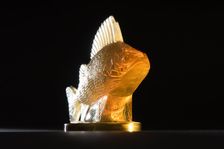 Perche amber Lalique mascot. Creator: Unknown