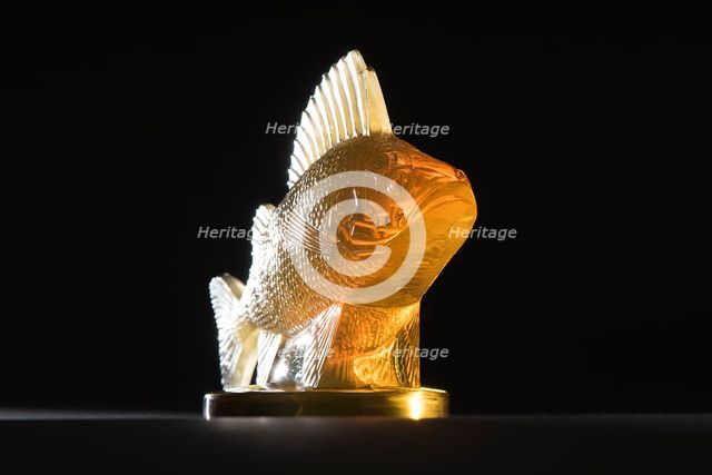 Perche amber Lalique mascot. Creator: Unknown.