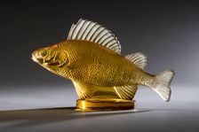 Perche amber Lalique mascot. Creator: Unknown