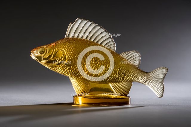 Perche amber Lalique mascot. Creator: Unknown.
