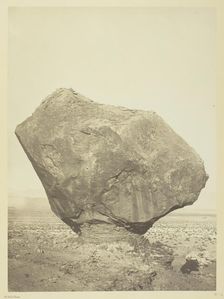 Perched Rock, Rocker Creek, Arizona, 1872. Creator: William H. Bell