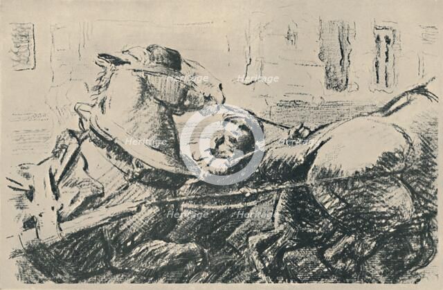 'Percheron Horses', 1919. Artist: Lowes Dalbiac Luard.