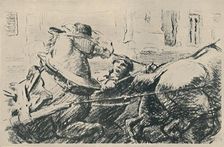 Percheron Horses 1919. Artist: Lowes Dalbiac Luard