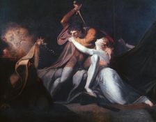 Percival Delivering Belisane... exhibited 1783. Artist: Henry Fuseli