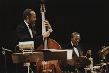 Percy Heath and Connie Kay, Royal Festival Hall, London, 1989. Creator: Brian Foskett