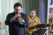 Percy Pursglove, Sara Colman Band, Watermill Jazz Club, Dorking, Surrey, 28 Jan 2020. Creator: Brian O'Connor