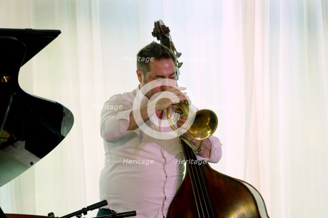 Percy Pursglove, Watermill Jazz Club, Dorking, Surrey, 2 July 2019. Creator: Brian O'Connor.