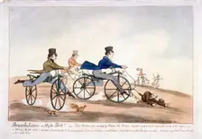 Perambulators in Hyde Park! London, 1819. Artist: Anon