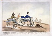 Perambulators in Hyde Park! London, 1819. Artist: Anon