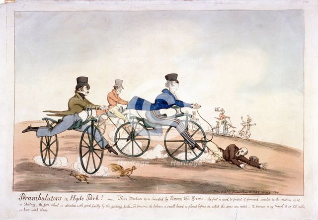 'Perambulators in Hyde Park!', London,  1819. Artist: Anon